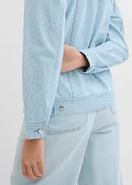 Veste en jean ornée de strass, bonprix