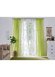 Gardine mit floralem Druck mit recyceltem Polyester (1er Pack), bonprix