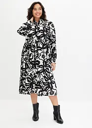 Robe midi imprimée en viscose fluide, bonprix