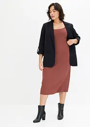 Robe midi côtelée, bonprix