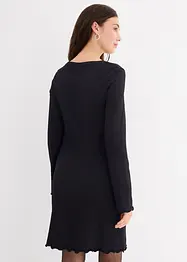 Robe matière T-shirt avec détail froncé, bonprix