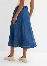 Jupe midi en jean, bonprix