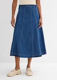 Jupe midi en jean, bonprix