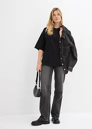 T-shirt long en interlock, bonprix