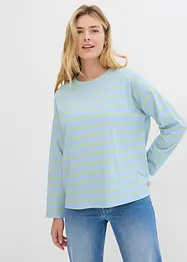 T-shirt coton oversize, base courte devant, longue derrière, bonprix