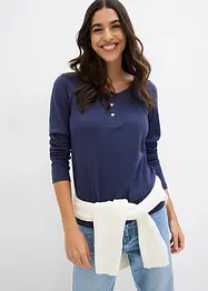 Rundhalsshirt aus reiner Bio-Baumwolle, bonprix