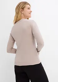 Lot de 2 T-shirts côtelés, bonprix