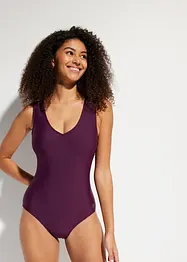 Medium Shape-Badeanzug mit V-Ausschnitt, bonprix