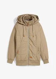 Outdoorjacke mit Lederimitat-Details, bonprix