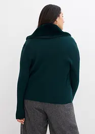 Strickjacke mit Webpelz, bonprix