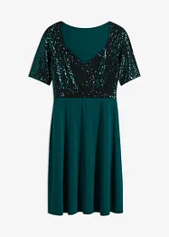 Robe courte à sequins, bonprix