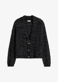 Gilet oversize en maille à fil ruban, bonprix