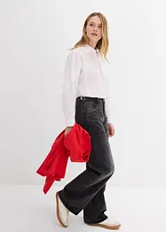 Chemisier cropped 100% coton, bonprix