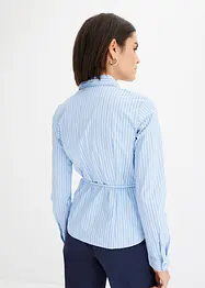 Streifenbluse mit Bindeband, bonprix