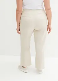 Pantalon taille haute en lin et viscose, bonprix
