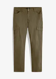 Pantalon slim extensible, jambes droites, avec poches cargo, bonprix
