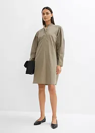 Hemdblusenkleid aus reiner Baumwolle, bonprix