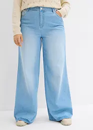 Jean large taille haute élastiquée, bonprix