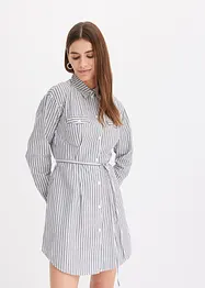 Robe chemise en popeline rayée, bonprix