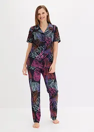Pyjama mit Knopfleiste, bonprix
