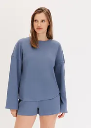Oversized Loungewear Shorty Hausanzug aus Waffeljersey, bonprix