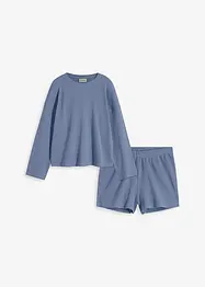 Oversized Loungewear Shorty Hausanzug aus Waffeljersey, bonprix