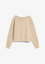 Sweat-shirt oversize en coton mélangé doux, bonprix