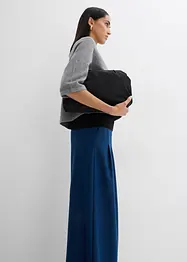 Pantalon à pinces taille haute en viscose mélangée, bonprix