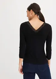 Langarmshirt mit Spitze, bonprix