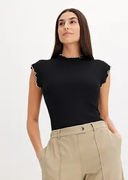 Rippshirt aus Viskose-Mix, bonprix