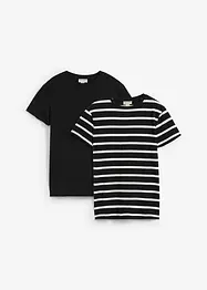 T-Shirt aus reiner Bio-Baumwolle (2er Pack), bonprix