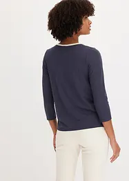 T-shirt à bande contrastée, bonprix