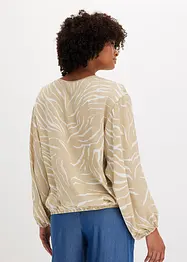 Blouse en satin imprimé, bonprix