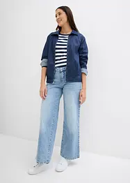 Jeansjacke im Blousonstil, mit Reißverschluss, bonprix