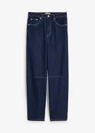 Jean Balloon taille haute et élastiquée, ultra doux, raccourci, bonprix