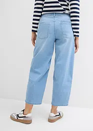 Jean balloon taille mi-haute ultra doux, cropped, bonprix