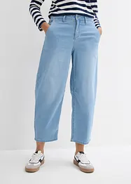 Jean balloon taille mi-haute ultra doux, cropped, bonprix