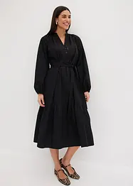 Robe midi à empiècements en crochet, bonprix