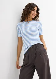 T-shirt côtelé, bonprix