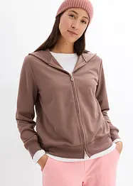 Kapuzen-Sweatjacke mit Reißverschluss, bonprix