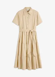 Robe-chemise en matière élastique, bonprix