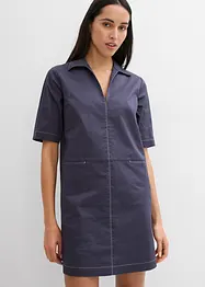 Robe-chemise en matière élastique, bonprix