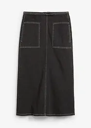 Jupe midi en jean, taille normale, bonprix