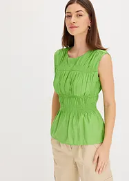 Blouse sans manches en viscose mélangée, bonprix