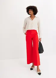 Pantalon twill à boutons décoratifs, bonprix