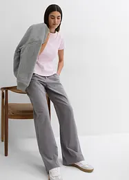 Weite Bundfaltenhose aus Viskosemix, bonprix