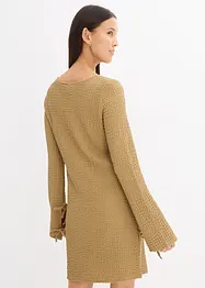Minikleid aus strukturiertem Crêpe, bonprix