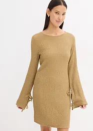 Minikleid aus strukturiertem Crêpe, bonprix