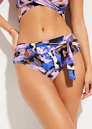 Bas de bikini Maxi avec ceinture à nouer et échancrure classique, bonprix