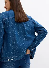 Veste en jean ornée de strass, bonprix